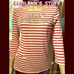 Old Navy 3/4 long sleeve tee Top.. Pink st…